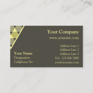 Carte De Visite Décoration Triangles
