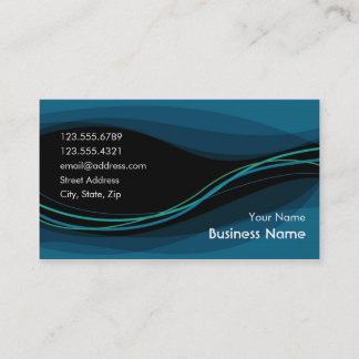 Carte de visite d'écoulement (bleu de nuit)