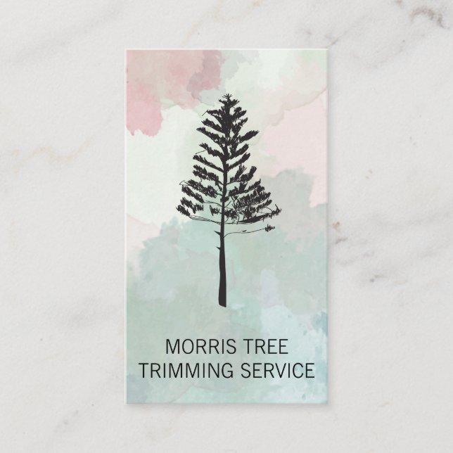 Carte De Visite Découpage des arbres | Paysage | Gardener (Devant)