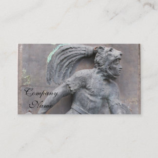 Carte De Visite Découpage en pierre de guerrier aztèque