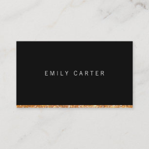 Carte De Visite Découpe Parties scintillant or