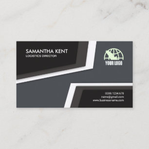 Carte De Visite Découpes logistiques topographiques créatives