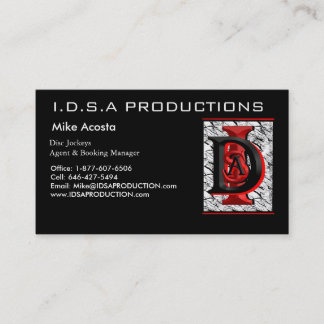 Carte De Visite Décrivez 002, PRODUCTIONS d'I.D.S.A, Mike Acosta…
