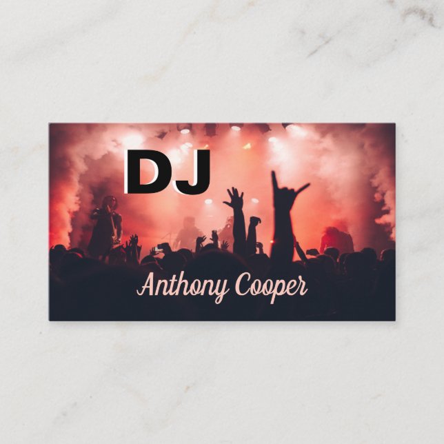 Carte De Visite Deejay (Devant)