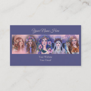 Carte De Visite déesse imaginaire art par Renee Lavoie