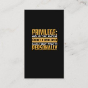 Carte De Visite Définition du privilège Droits civils Égalité 