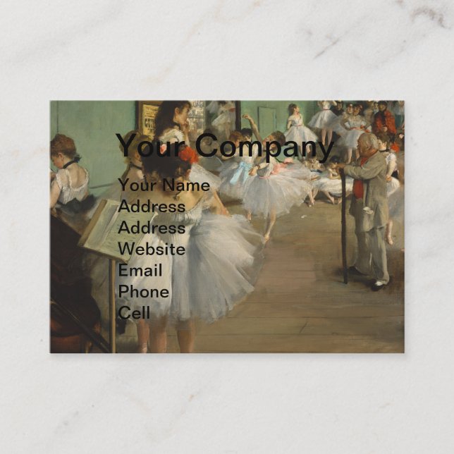 Carte De Visite Degas Classe Danse Danseurs de ballet Ballerina Ar (Devant)