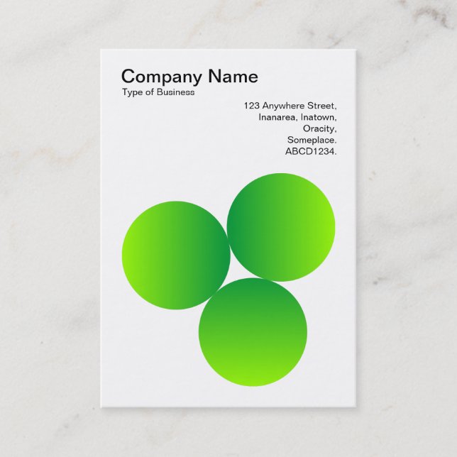 Carte De Visite Dégradé 3 cercles 04 (Devant)