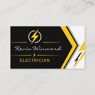 Carte de visite d'électricien