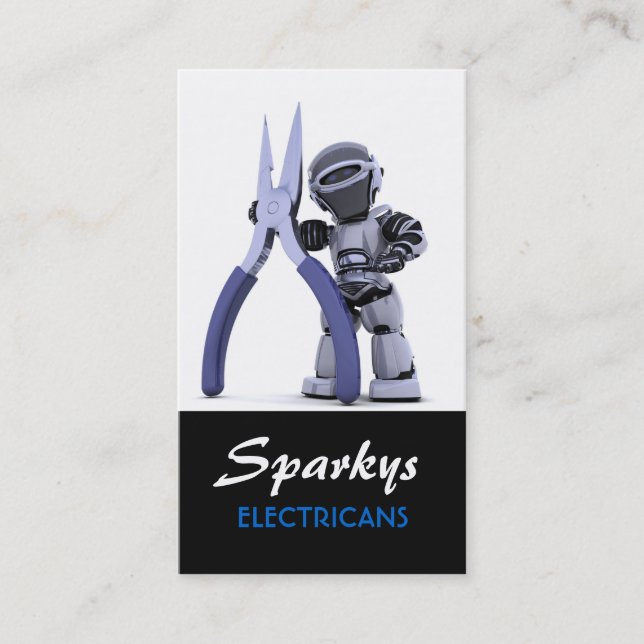Carte de visite d'électricien (Devant)