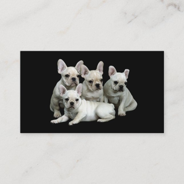 Carte de visite d'éleveur de bouledogue français (Devant)