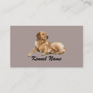 Carte de visite d'éleveur de golden retriever
