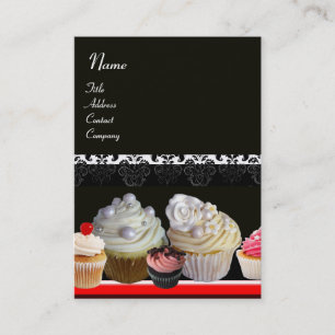 CARTE DE VISITE DÉLICIEUX CUPCAKES DESERT SHOP
