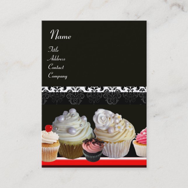 CARTE DE VISITE DÉLICIEUX CUPCAKES DESERT SHOP (Devant)