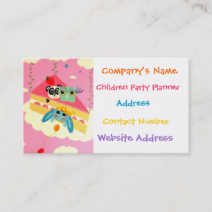 Carte de visite délicieux de partie d'imagination