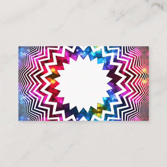 Carte de visite d'emblème de fleur (Devant)