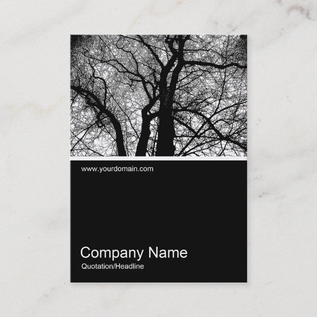 Carte De Visite Demi&Demi Photo 0192 - Arbre à contraste élevé (Devant)