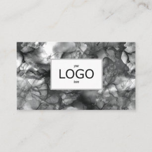 Carte de visite d'encre noire