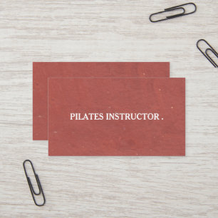 Carte de visite d'enseignante de Pilates Yoga