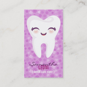 Carte De Visite Dent mignonne - BRITE Bizcards vertical fait sur