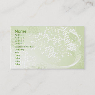 Carte De Visite dentelle verte
