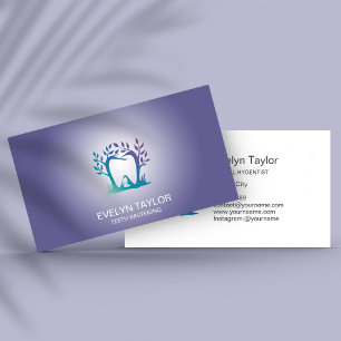 Carte De Visite Dentist Dental Clinique dents blanchissant Smile C