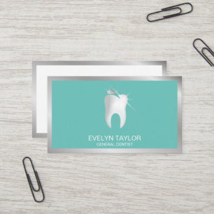 Carte De Visite Dentist Dental Clinique dents blanchissant Smile C