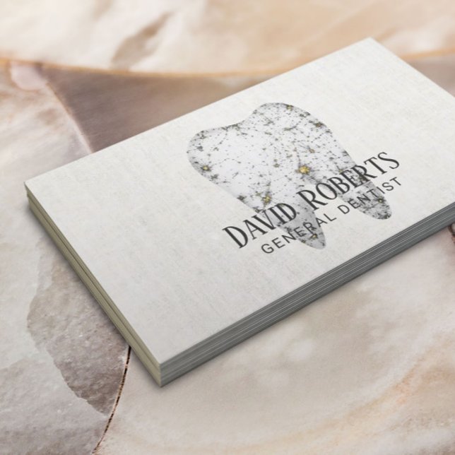 Carte De Visite Dentist Modern Tooth Logo Soins dentaires (Créateur téléchargé)