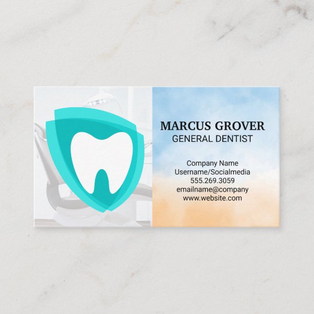 Carte De Visite Dentist Office | Dental Health Logo (Devant)