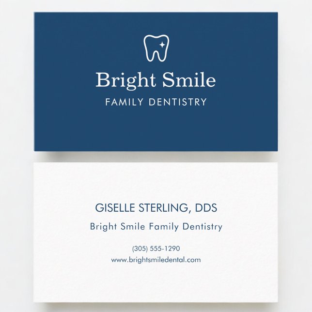 Carte De Visite Dentiste Bleu (Créateur téléchargé)