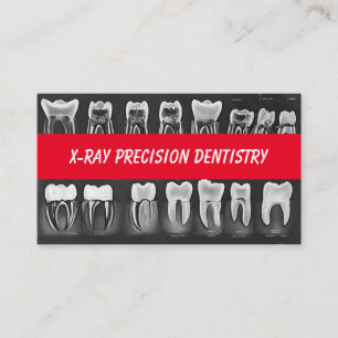 Carte De Visite Dentiste dentaire de précision à rayons X