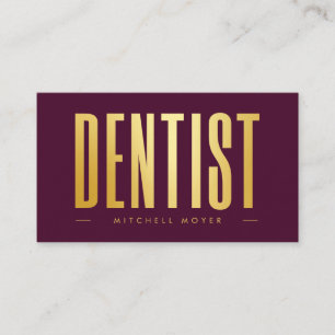 Carte De Visite Dentiste dentisterie Logo pour dents Bourgogne et