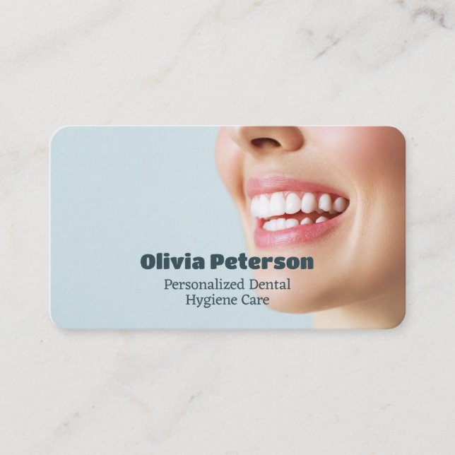 Carte De Visite Dentiste hygiéniste dentaire (Devant)