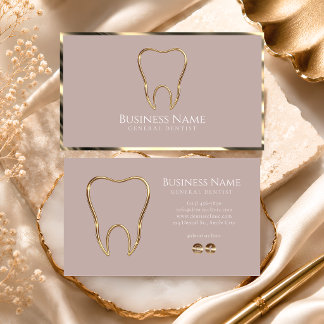 Carte De Visite Dentiste Or Luxe