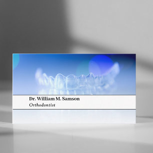 Carte De Visite Dentiste ou orthodontiste appareil dentaire invisi