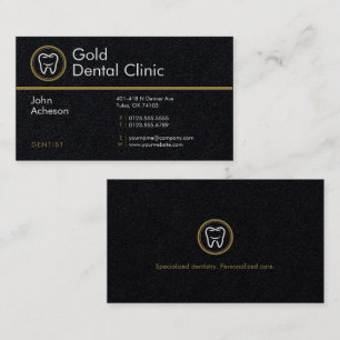 Carte De Visite Dentiste professionnel   Gold Dental Clinic