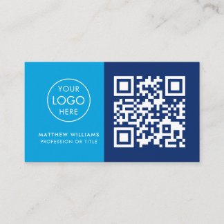 Carte De Visite Dentiste professionnel QR Code Logo moderne