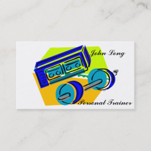 Carte de visite d'entraînement de gym