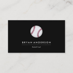 Carte de visite d'entraîneur de base-ball