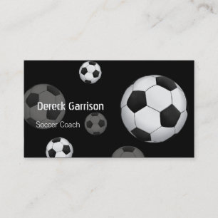 Carte de visite d'entraîneur de football