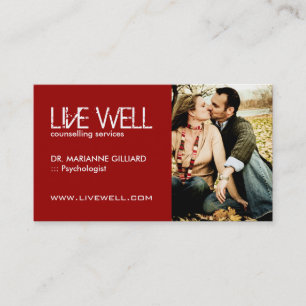 Carte de visite d'entremetteur de la thérapie   d