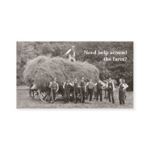 Carte de visite d'entrepreneur de ferme