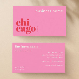 Carte de visite d'entreprise à Chicago Illinois