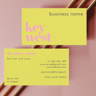 Carte de visite d'entreprise à Key West en Floride