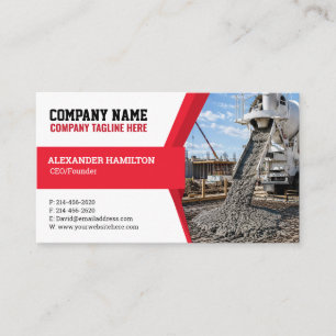 Carte de visite d'entreprise de construction (Béto