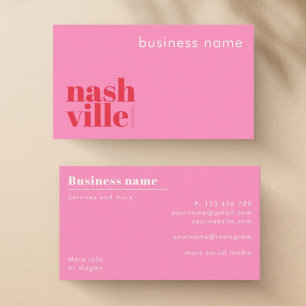 Carte de visite d'entreprise de Nashville Tennesse