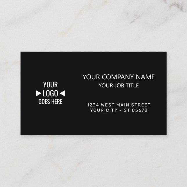 Carte de visite d'entreprise personnalisé simple a (Devant)