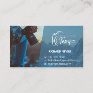 Carte de visite d'entreprise pour photographe mode