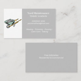 Carte de visite d'entretien du triage paysager