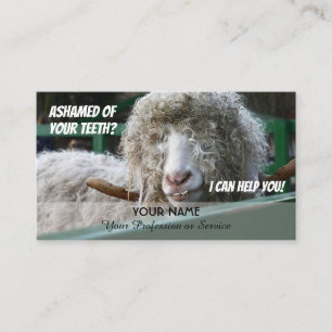 Carte De Visite Dents amusantes pour les experts dentaires contre 